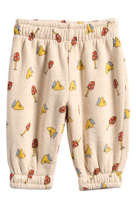 Mush Monster Print Organic Cotton Blend Joggers