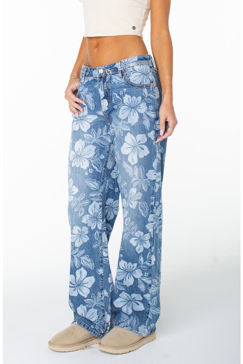 Haven Flora Straight Leg Jeans, Alternate, color, FLORA FADE