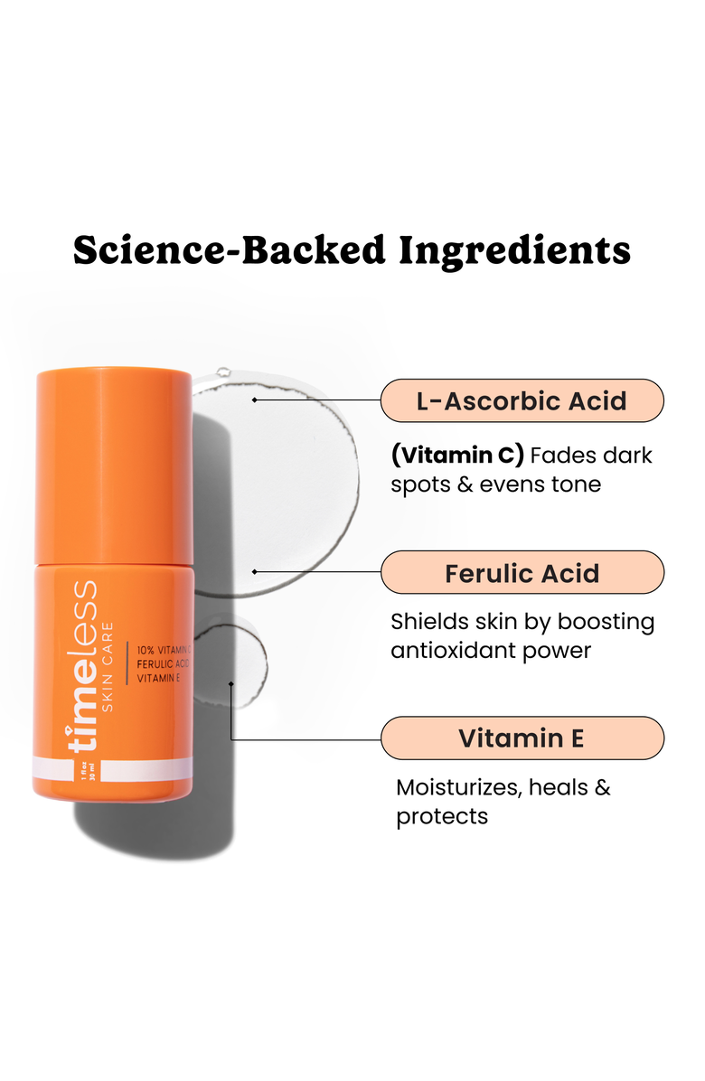Timeless Skin Care 10% Vitamin C + E Ferulic Acid Serum, Alternate, color, 4Oz