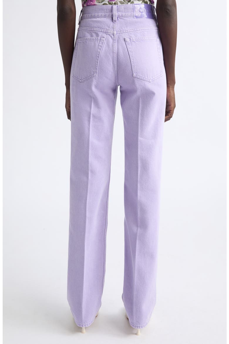 Garment Dyed Straight Leg Jeans, Alternate, color, LAVENDER FOG