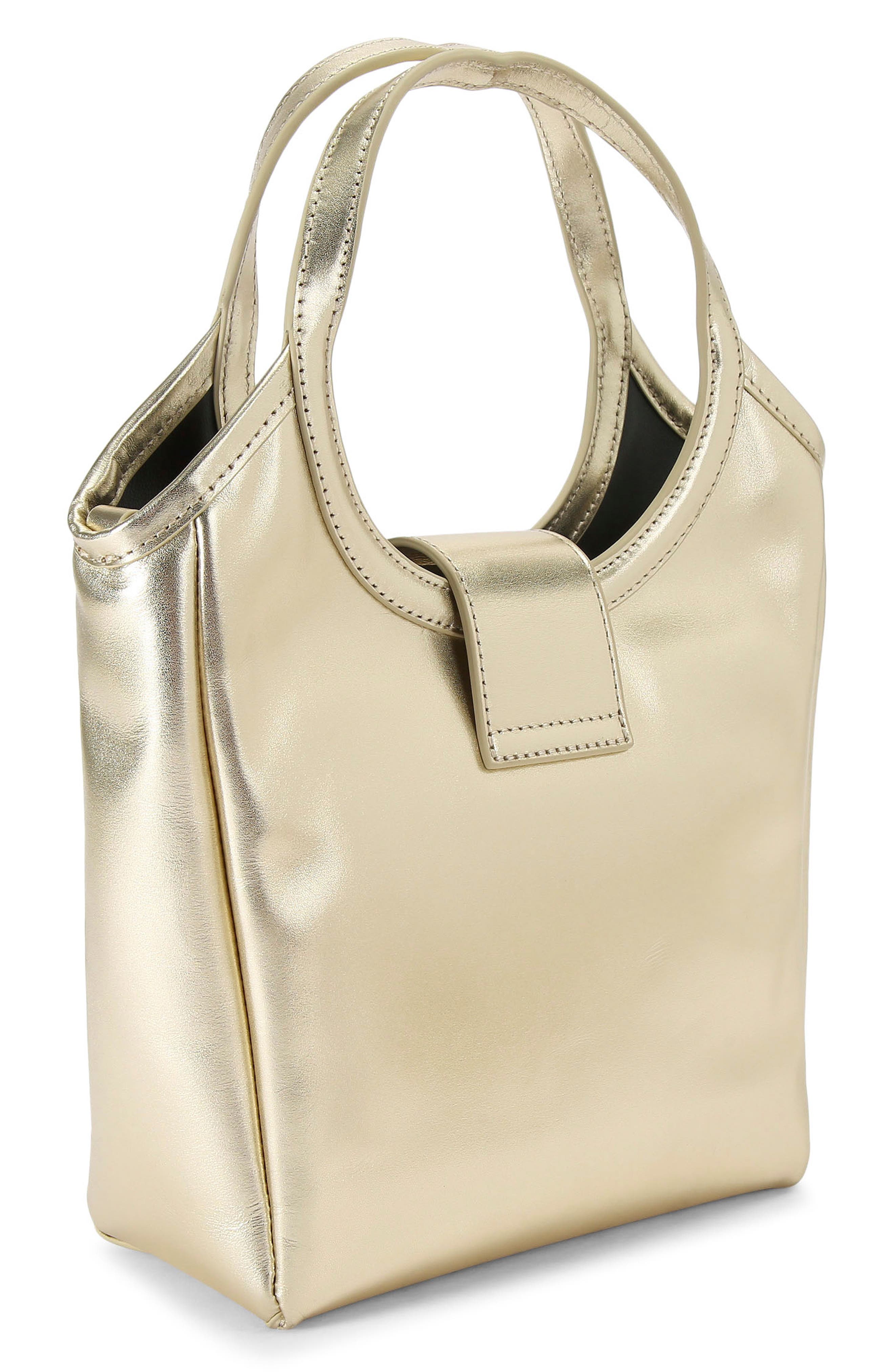 Kurt Geiger London Small Chelsea Metallic Leather Tote, Alternate, color, 