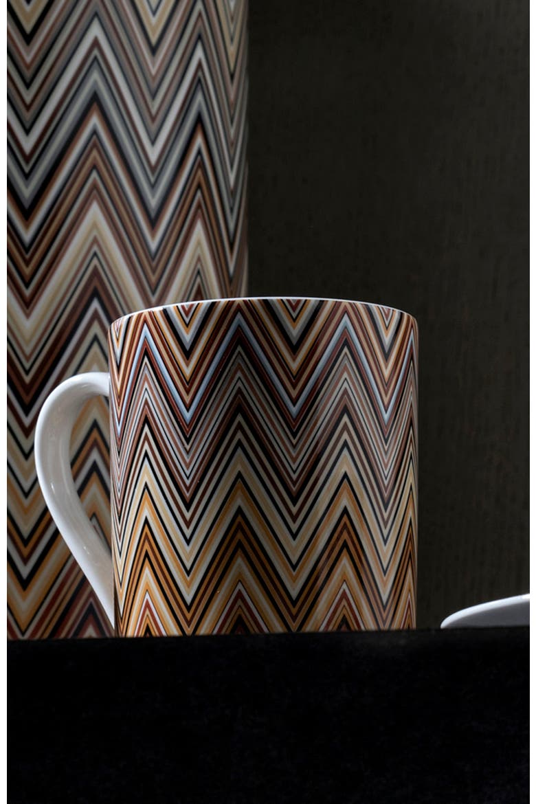Mug Cup ZIG ZAG in Luxury Box Jarris 148 diam. 3", H 3.9", cap. 12.5 oz, Alternate, color, Multicolor
