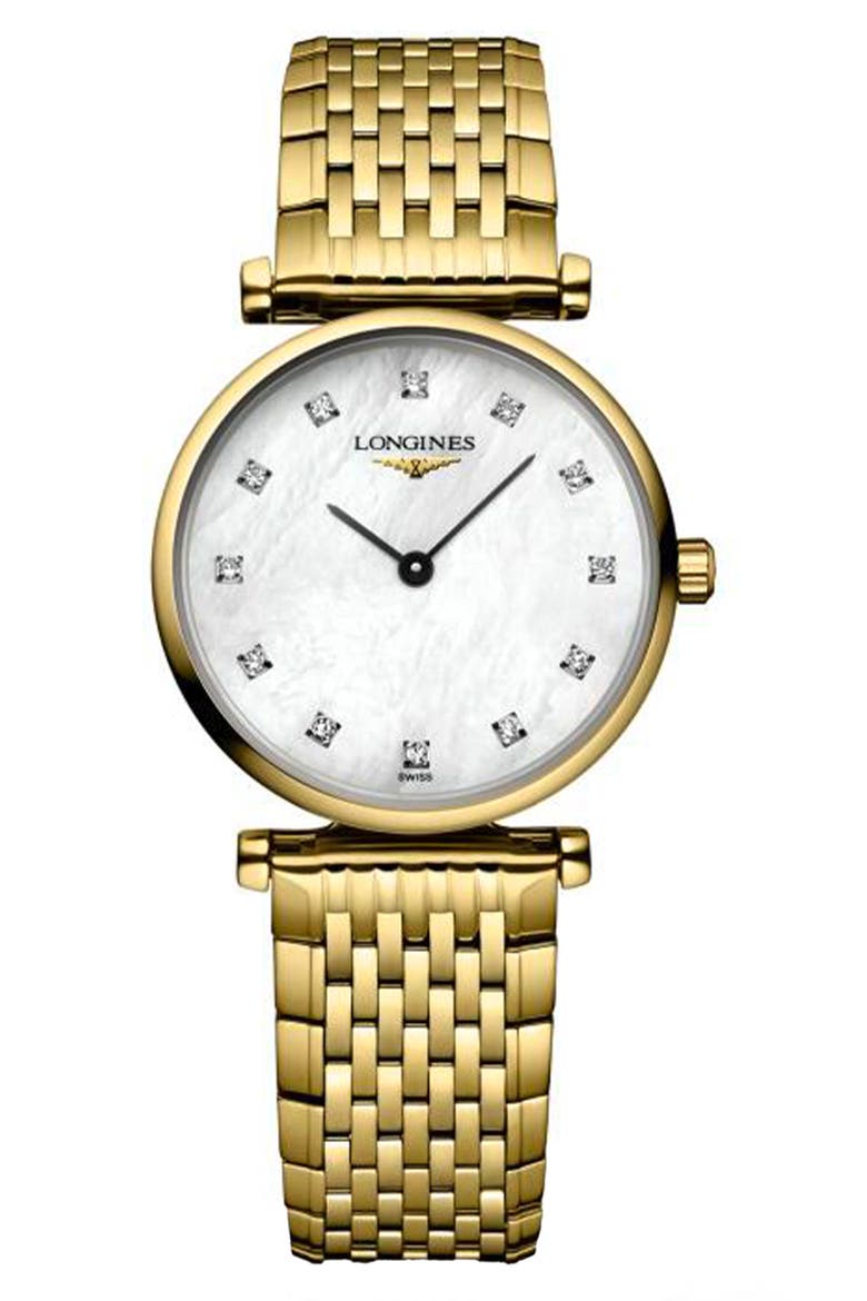La Grande Classique Diamond Bracelet Watch, 24mm, Main, color, GOLD