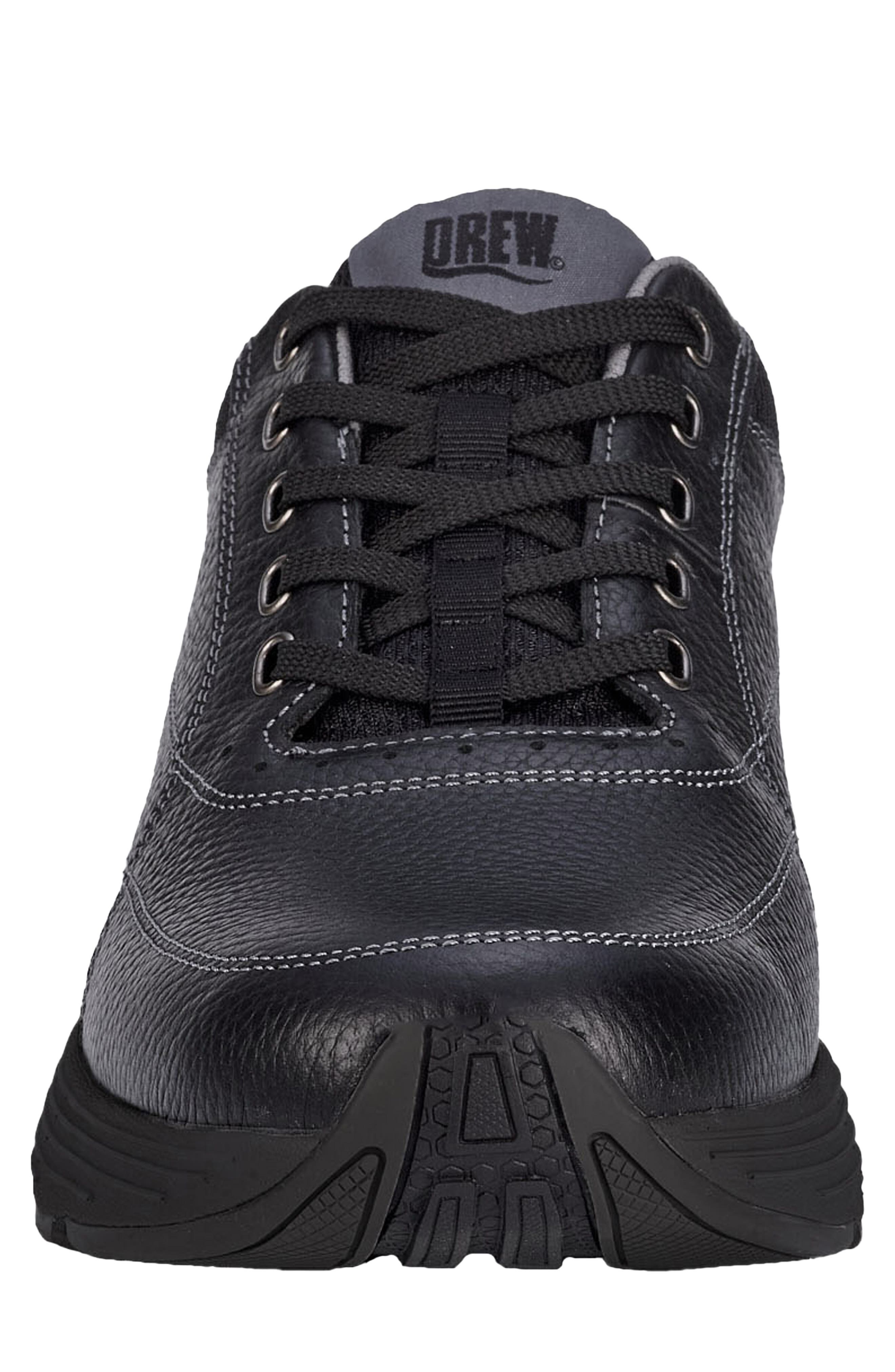 Maker Leather Sneaker, Alternate, color, BLACK PEBBLED LEATHER