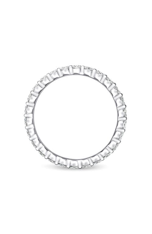 Memoire Mémoire Petite Prong Diamond Eternity Band In Silver