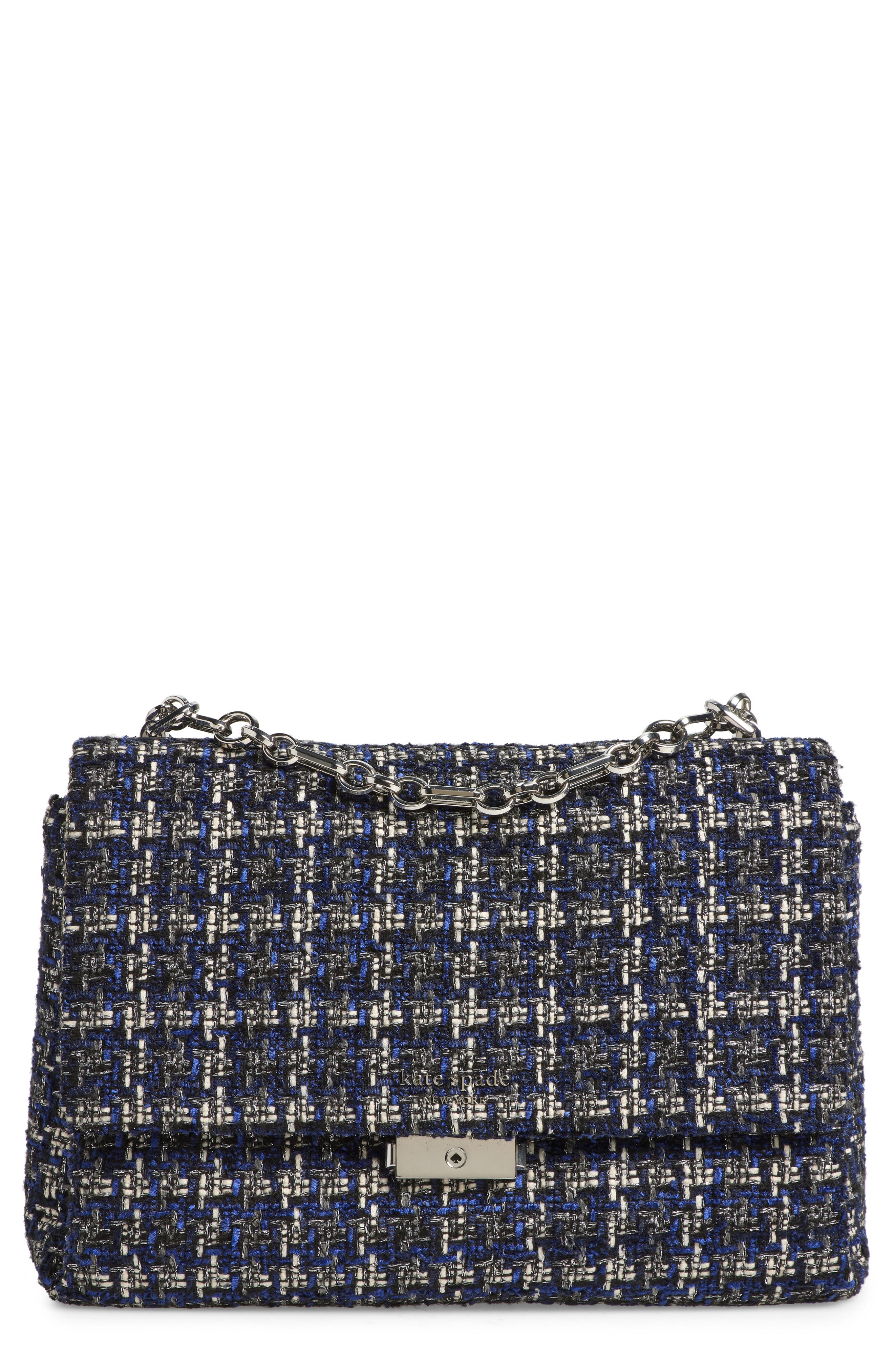 Kate Spade New York carlyle tweed xl shoulder bag, Main, color, 
