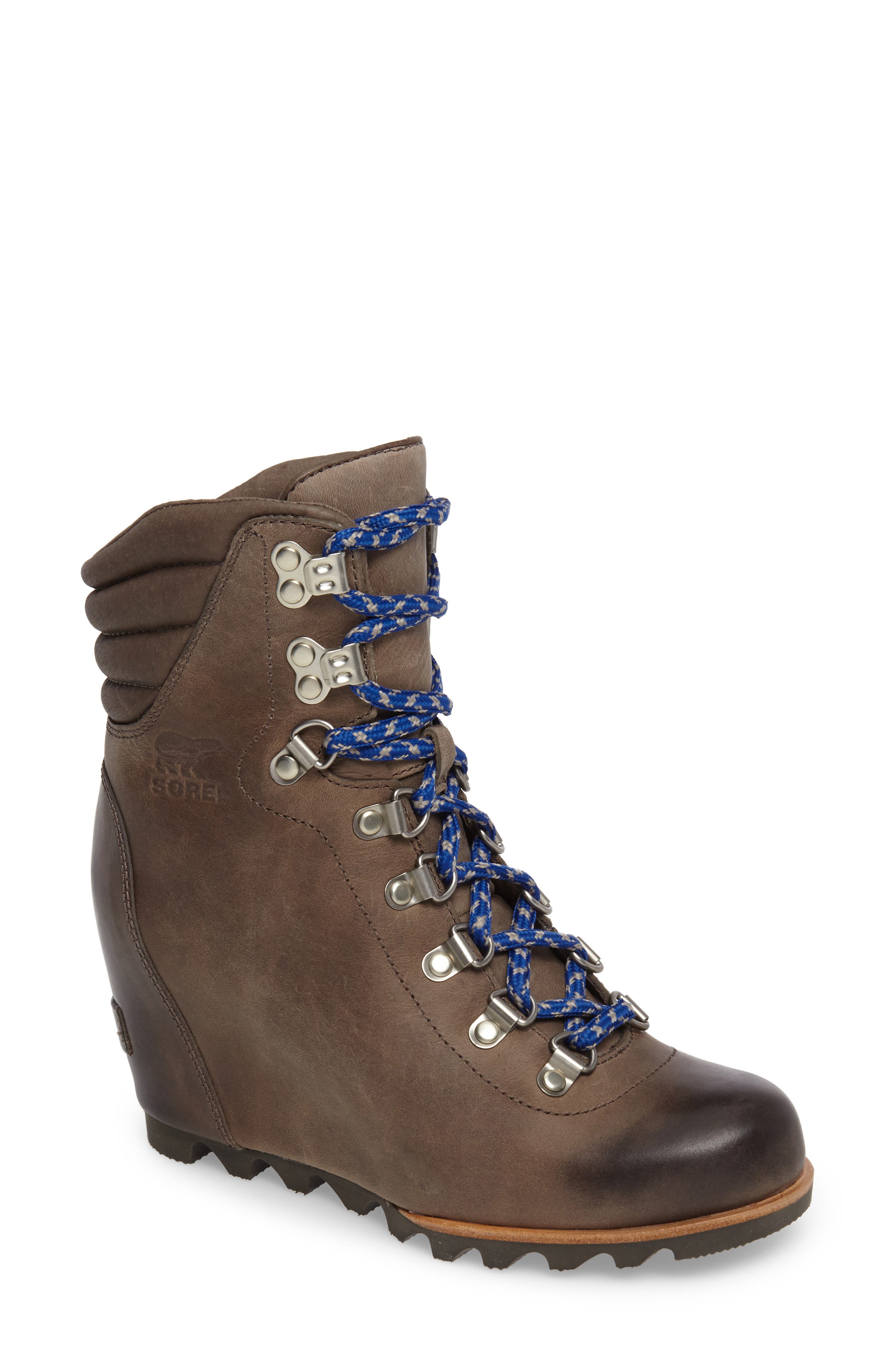 'Conquest' Waterproof Wedge Boot, Main, color, KETTLE/ AVIATION