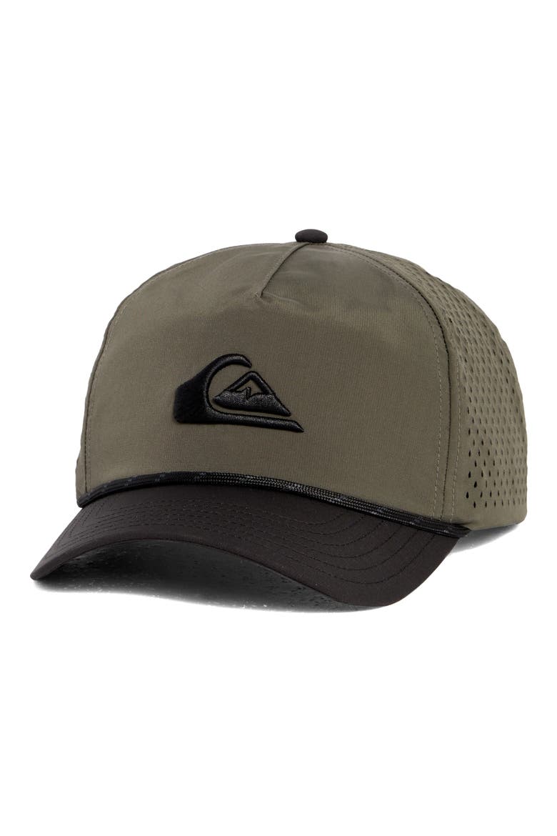 Perfect Block Perforated Baseball Cap, Main, color, ARMY