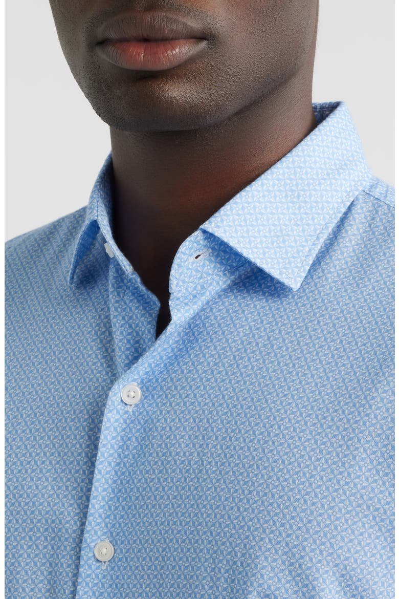 Windsail Short Sleeve Button-Up Shirt, Alternate, color, BLUEBIRD