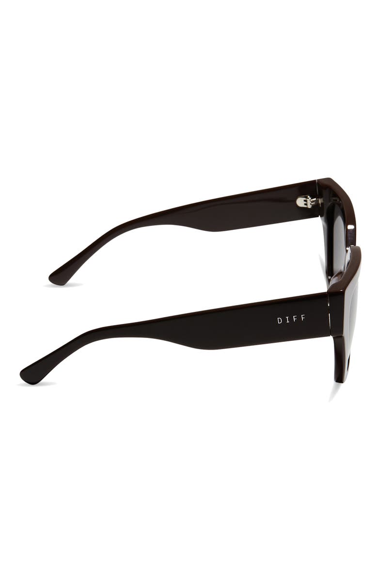 DIFF Remi II 53mm Polarized Square Sunglasses Diff Remi Ii 53mm Polarized Square Sunglasses In Guava/Brown  main image 4