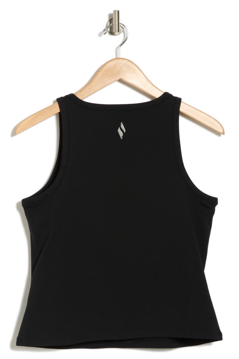 GoWalk Shelf Bra Tank, Alternate, color, BLACK