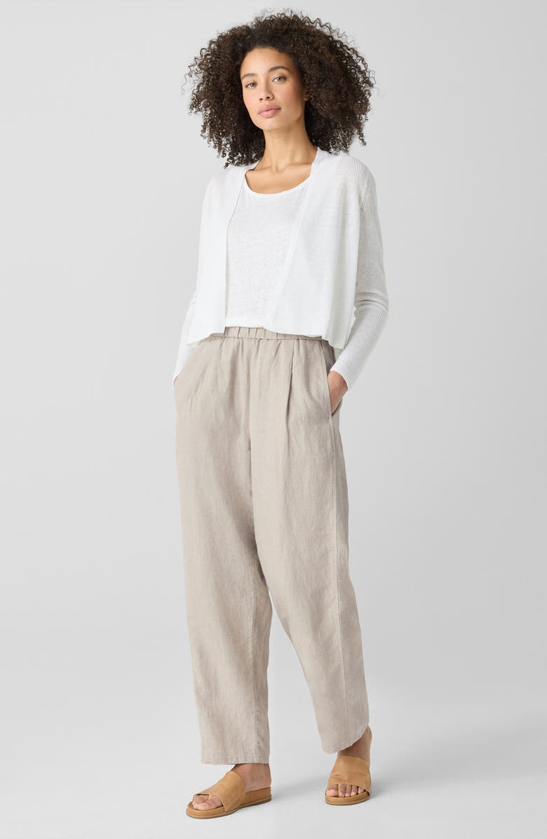 Eileen Fisher Organic Linen & Organic Cotton Cardigan, Alternate, color, 