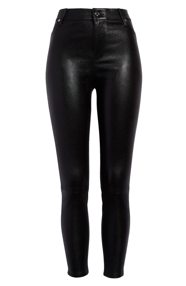 RtA Alvy Leather Pants, Main, color, Cristal Noir