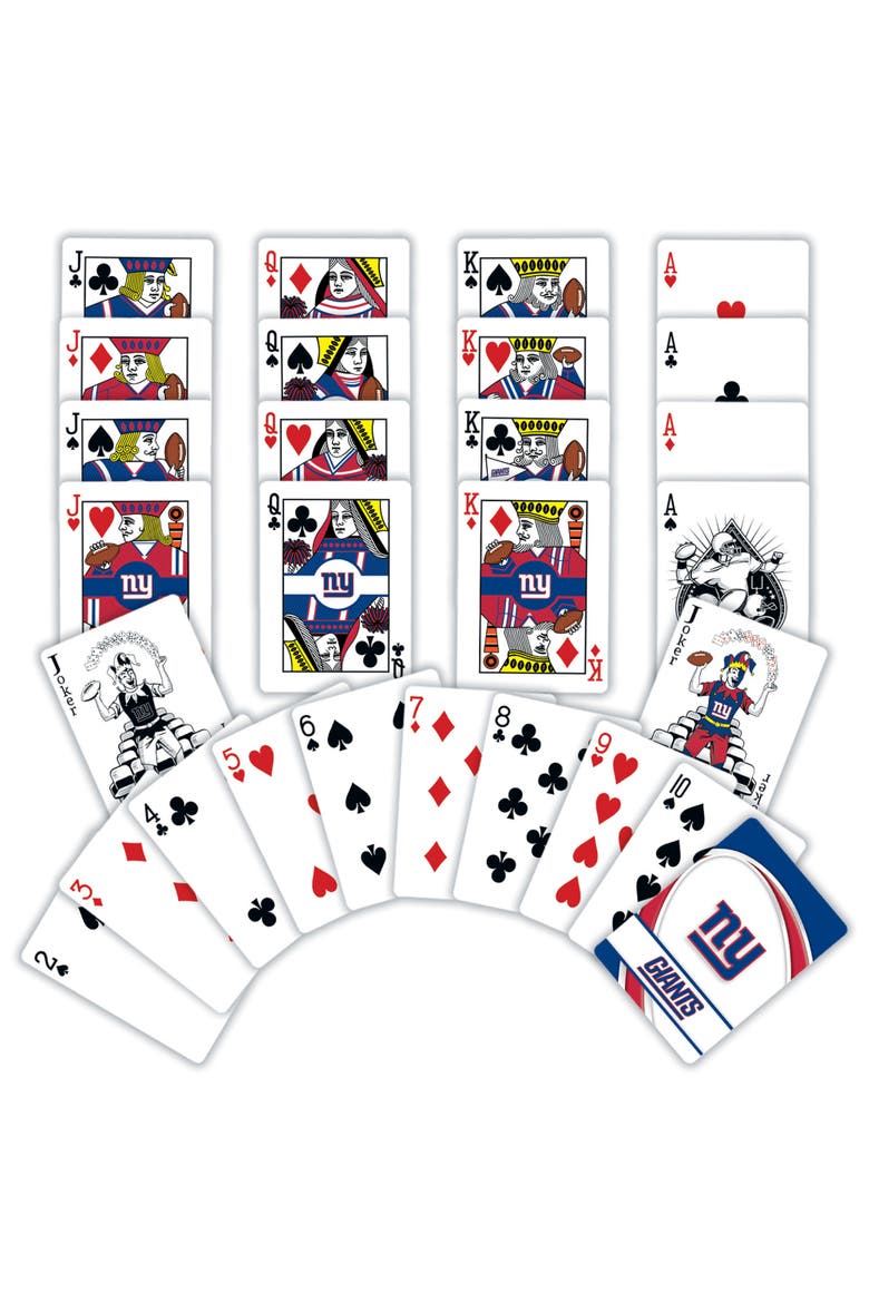 New York Giants Playing Cards, Alternate, color, Multicolor