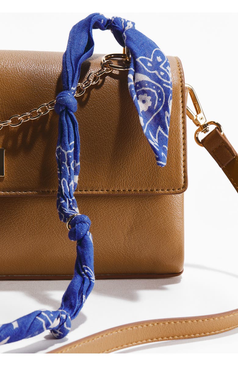 H&M Scarf-detail Crossbody Bag, Alternate, color, Light Brown