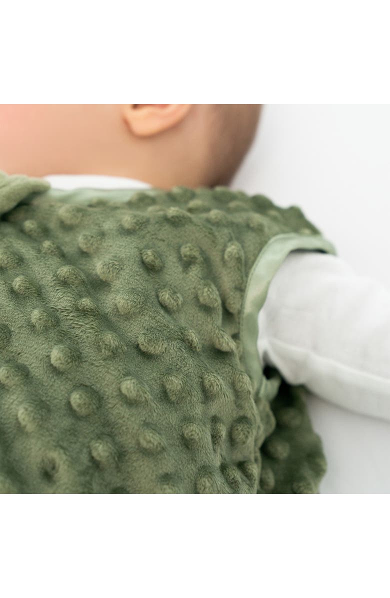 HALO Plush Dots Velboa 1.5 TOG Sleepsack Wearable Blanket, Alternate, color, Olive Green