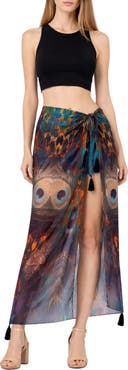 RANEES Animal Print Long Sarong