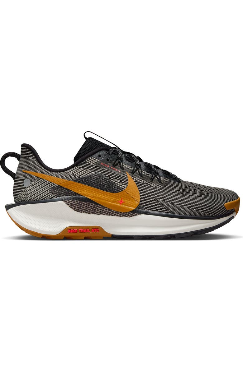 Nike ReactX Pegasus Trail 5 Running Shoe, Alternate, color, Black/ Desert Ochre