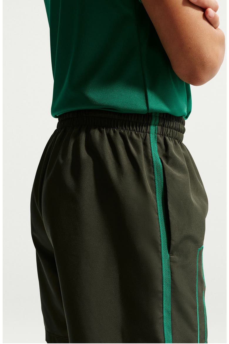 Kids' Nike Dri-FIT Multi Woven Shorts, Alternate, color, SEQUOIA/ MALACHITE/ TOPAZ