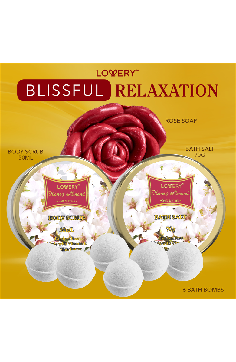 Lovery Honey Almond Home Spa Set, Alternate, color, NO COLOR