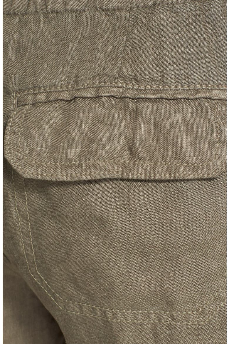 Ilya Linen Cargo Shorts, Alternate, color, FATIGUE