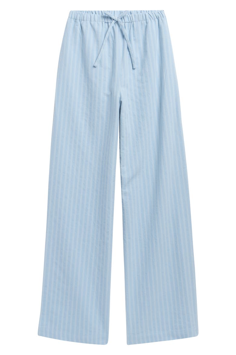 Kids' Pull-On Cotton Blend Woven Pants, Main, color, BLUE FALLS STRIPE