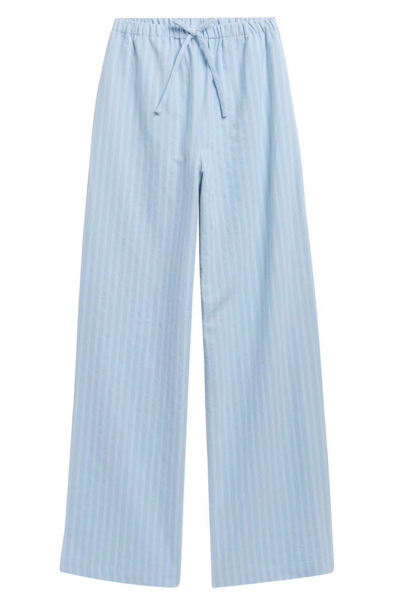 Treasure & Bond Kids' Pull-On Cotton Blend Woven Pants, Main, color, Blue Falls Stripe