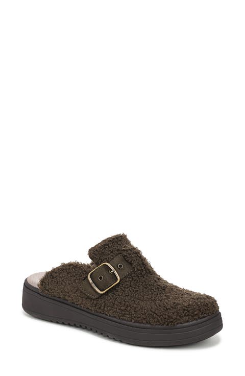 Vibe Cozy Faux Shearling Mule (Women)