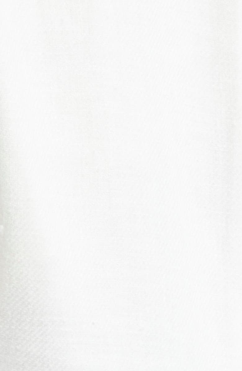 Eleventy Double Breasted Linen Sport Coat, Alternate, color, White