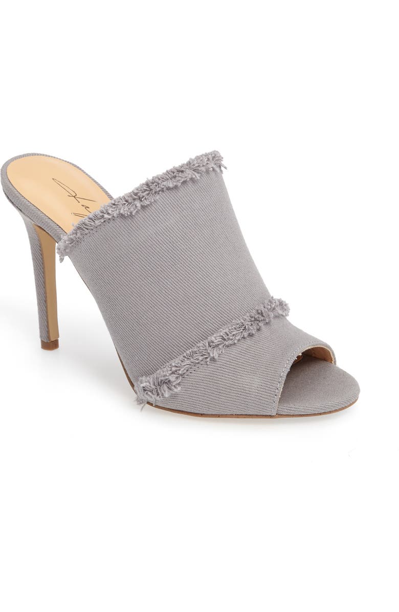 Daya by Zendaya Sheridan Fringe Denim Clog, Main, color,