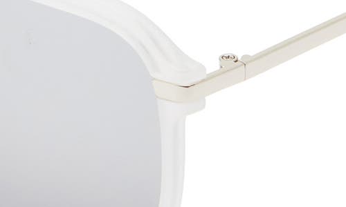 Vince Camuto Aviator Sunglasses In Transparent