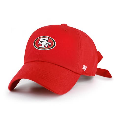 Women's '47 Scarlet San Francisco 49ers  Bow Back Clean Up Adjustable Hat