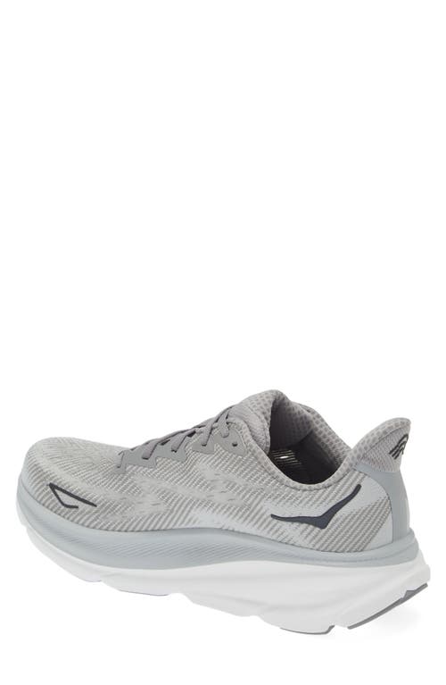 Hoka Clifton 9 Running Shoe In Gray