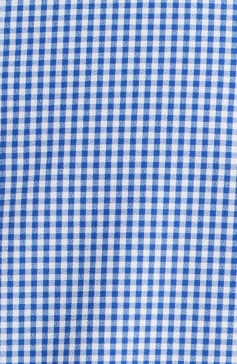 Mizzen+Main Leeward Trim Fit Microcheck Button-Up Shirt, Alternate, color, Cobalt Gingham