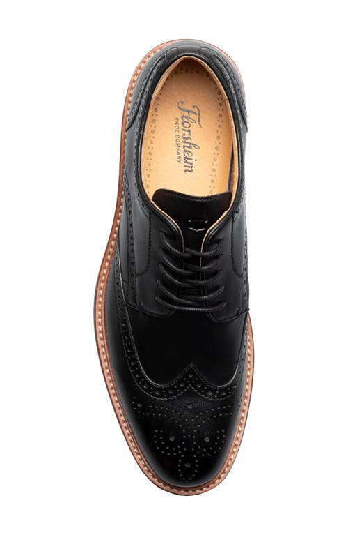 Florsheim Anthem Wingtip Blucher In Black