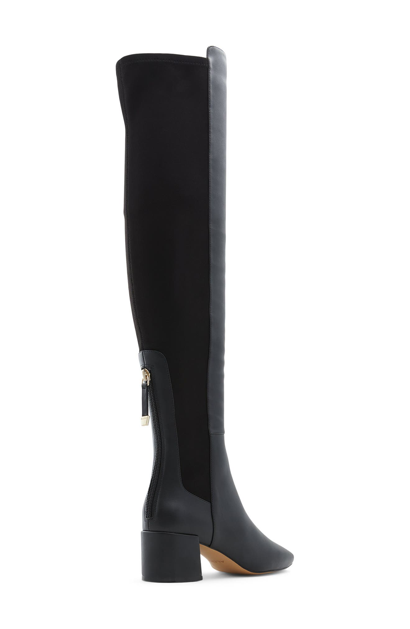 ALDO Pellagia Over the Knee Boot, Alternate, color, Black