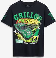 Front Row Motorsports Men's Front Row Motorsports  Black Todd Gilliland #34 Grillo's Pickles T-Shirt