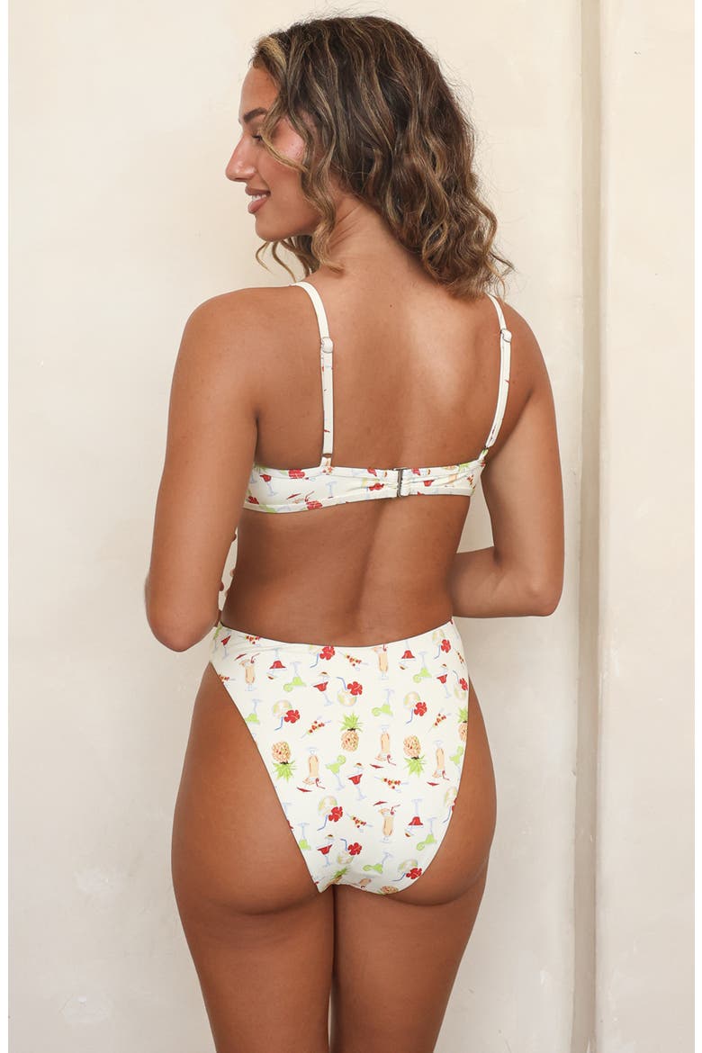 Besties High Waisted Bottom, Alternate, color, Pina Colada
