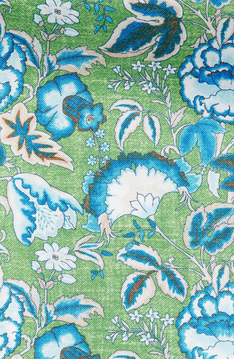 EDWARD ARMAH Floral Silk Pocket Square, Alternate, color, 