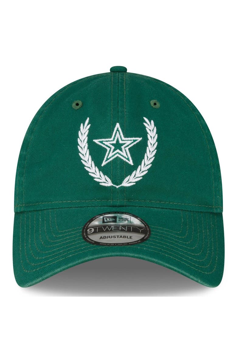 Men's New Era Kelly Green Dallas Cowboys Leaves 9TWENTY Adjustable Hat, Alternate, color, Kelly Green