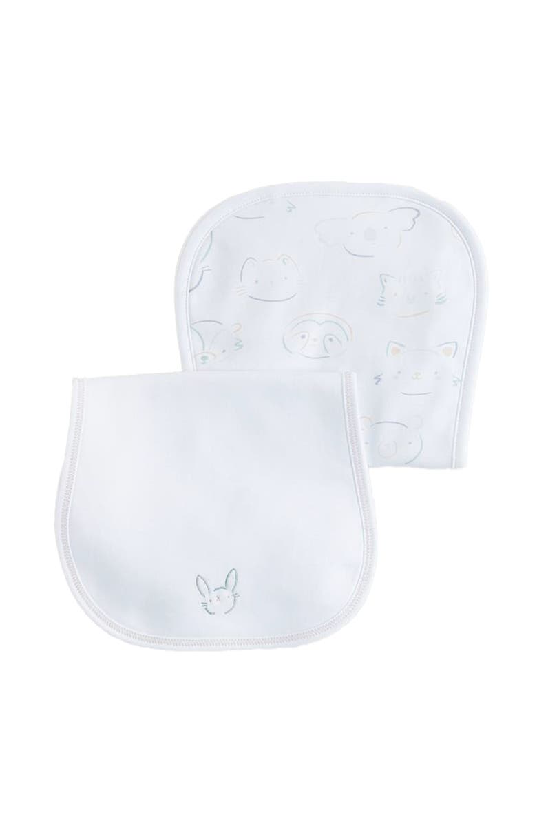 Babycottons Premium Pima Cotton Grey Curve Burps 2-Pack For Infant, Main, color, Multicolor