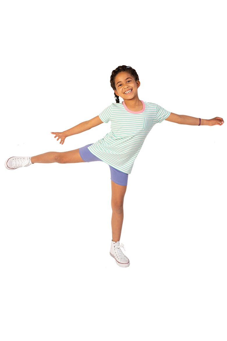 Organic Cotton GIrls Bike Shorts 3-pk, Alternate, color, Bright Lights