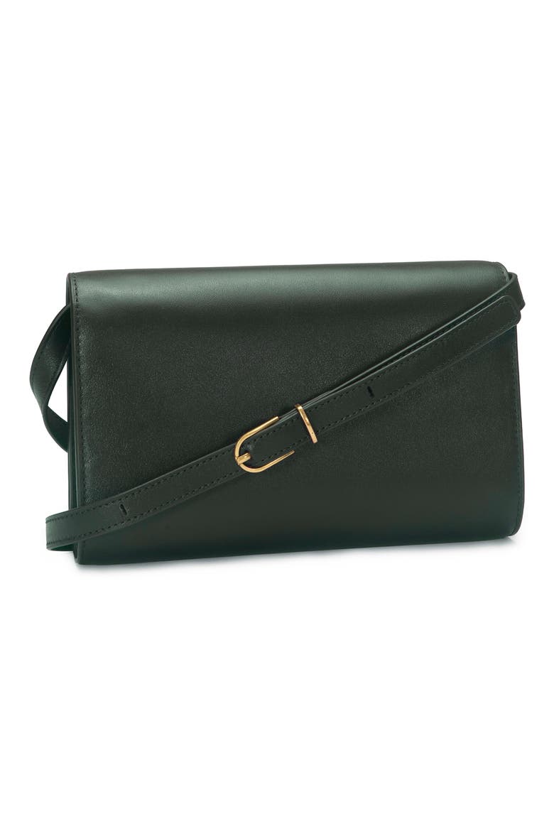 Leather Crossbody Wallet, Alternate, color, HERBA
