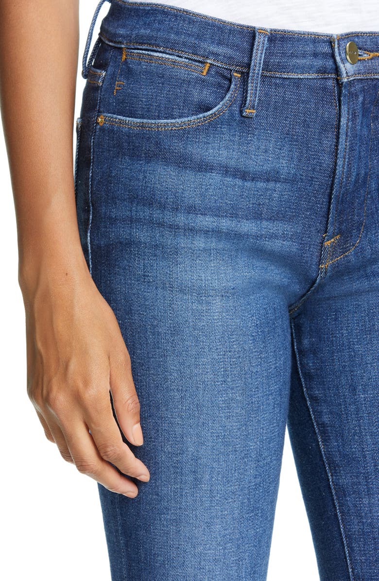 FRAME Le High Waist Crop Skinny Jeans, Alternate, color, 