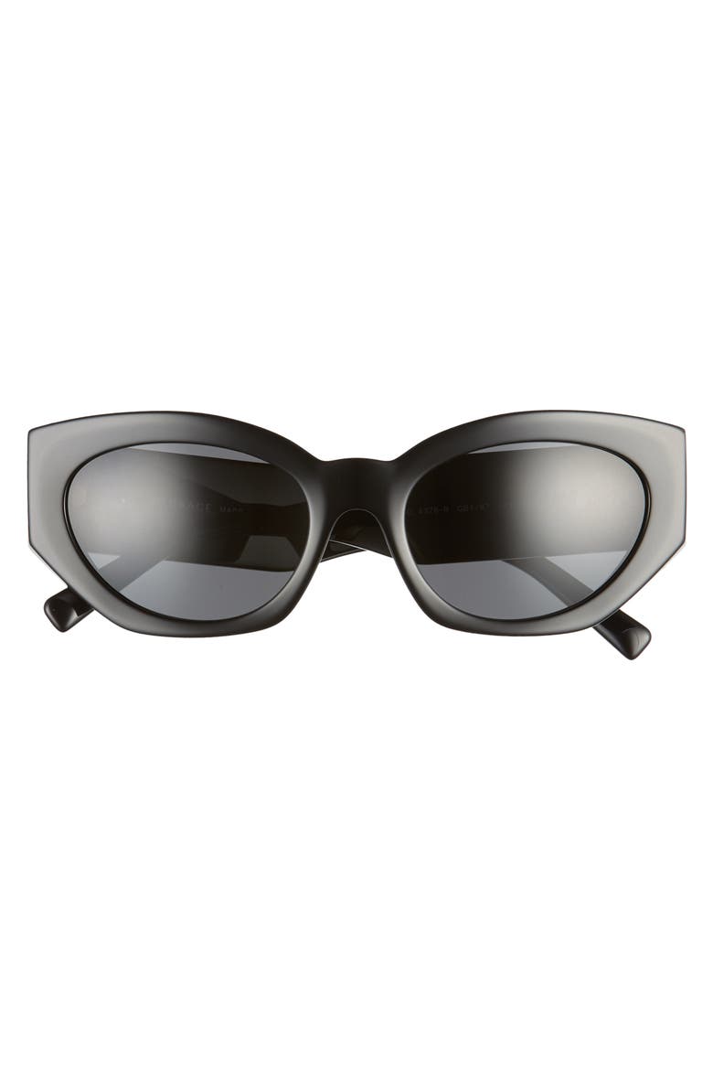 54mm Cat Eye Sunglasses, Alternate, color, BLACK