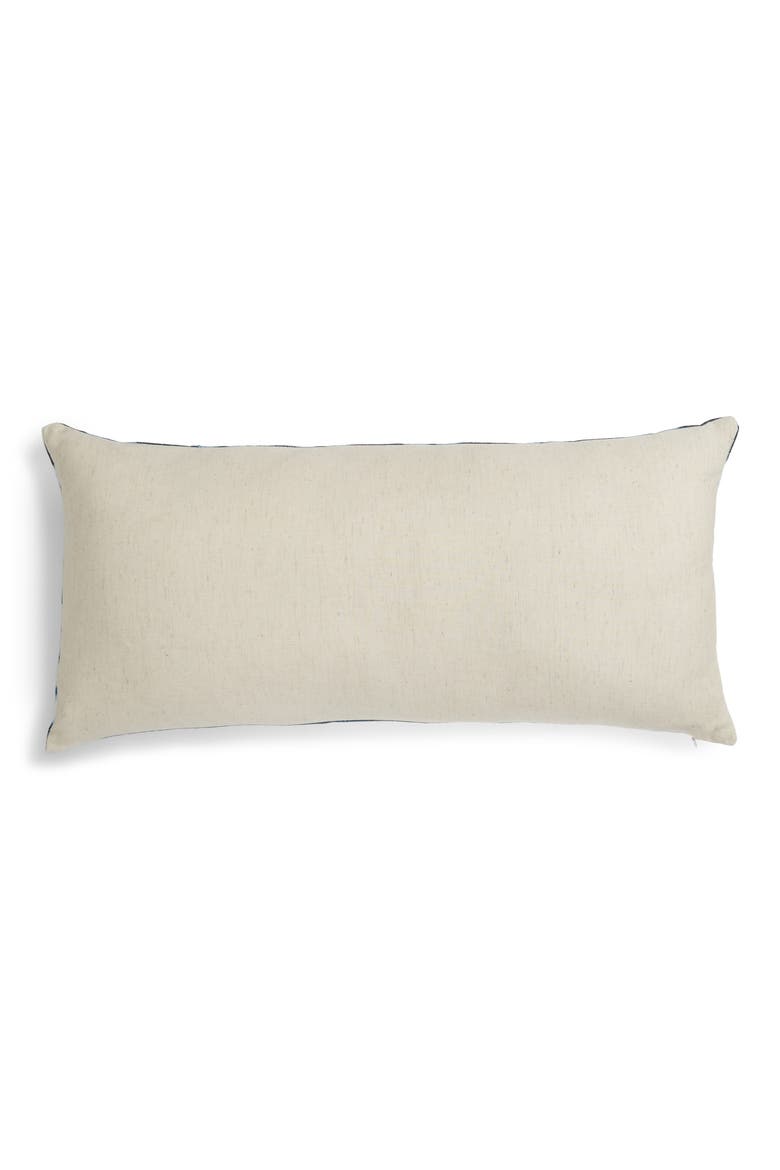 Print Linen Accent Pillow, Alternate, color, NAVY ARMADA