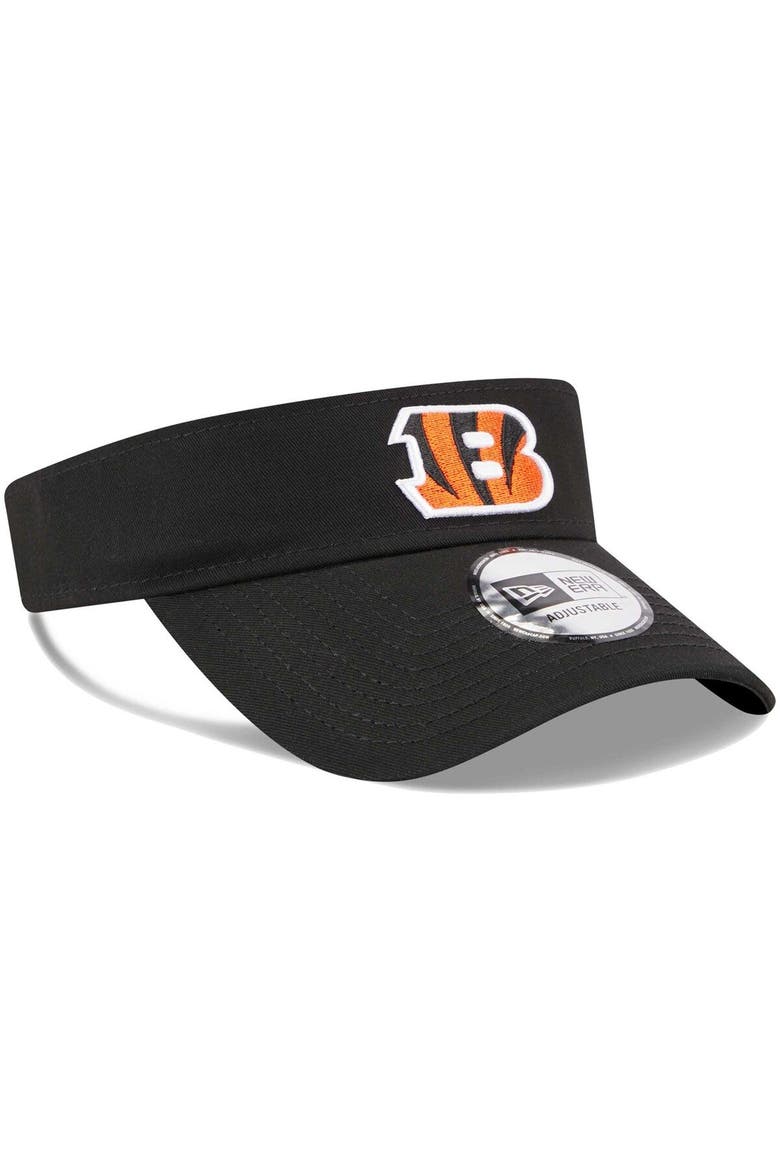 Men's New Era Black Cincinnati Bengals Main Adjustable Visor, Alternate, color, Black