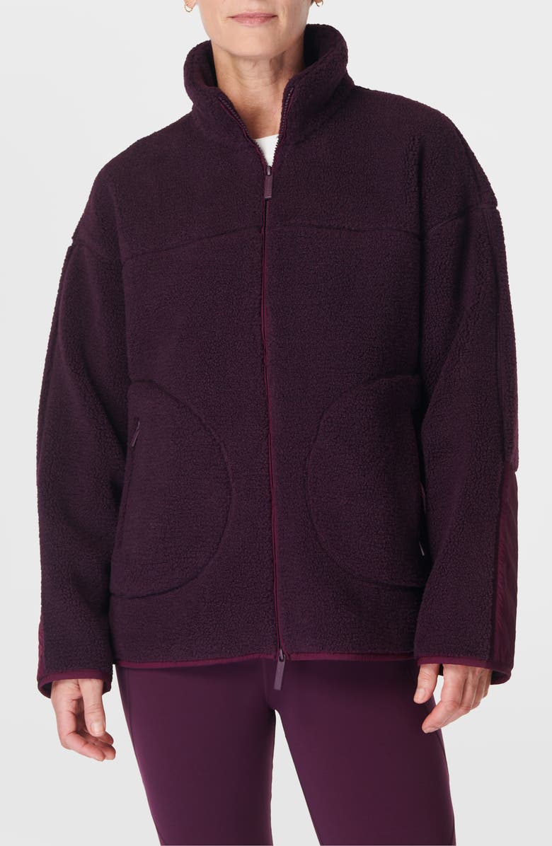 Sweaty Betty Front Zip Fleece Jacket, Main, color,