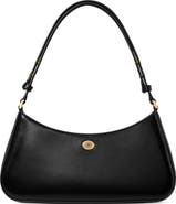 Tory Burch Robinson Leather Zip Top Shoulder Bag