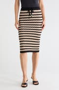 L'AGENCE Lacen Pointelle Knit Skirt
